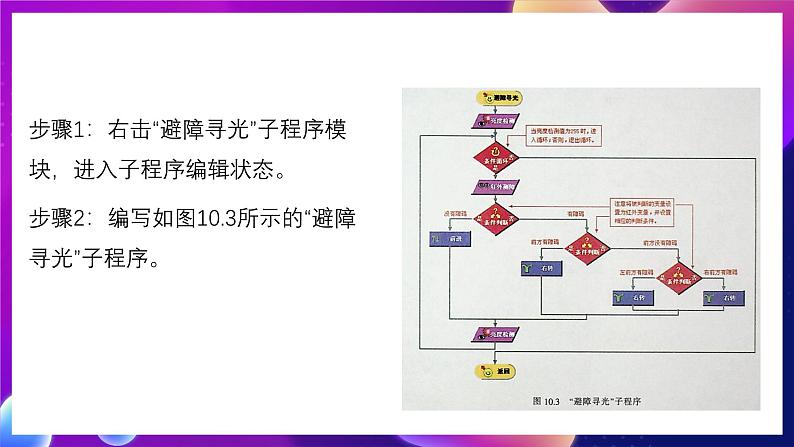 清华大学版信息技术九下 3.10《绕月飞行——传感器检测模块的条件判断和子程序的应用》课件 第7页