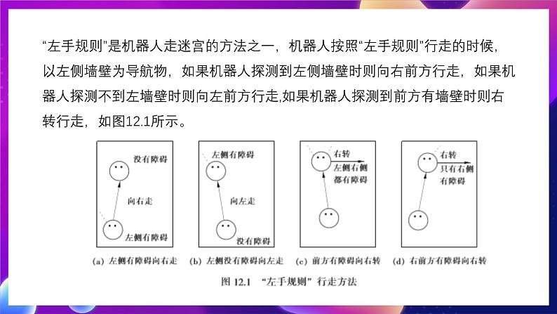 清华大学版信息技术九下 3.12《智闯迷宫——机器人走迷宫的行走规则》课件第5页