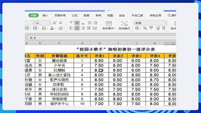 粤高教A版信息技术七下 1.5《使用电子表格图形化数据》课件第4页