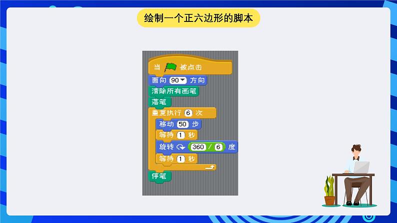 大连版信息技术七下 第六课《神奇的画笔——多层嵌套循环结构》课件第6页