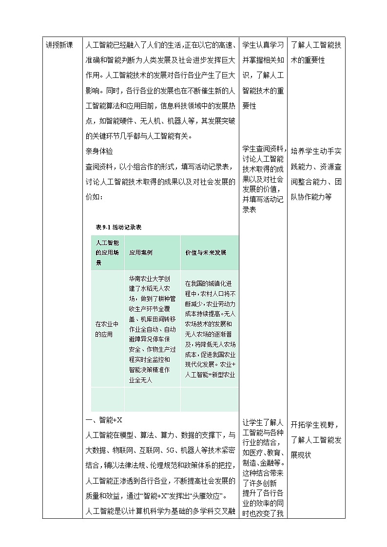 [新课标】浙教版（2023）信息技术九上9《人工智能发展》教案第3页