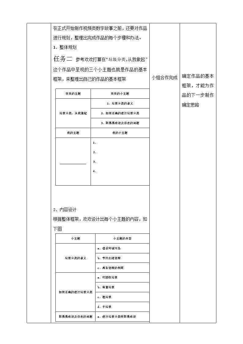 川教版（2019）信息技术八上1.2《制作视频类数字故事》教案第3页