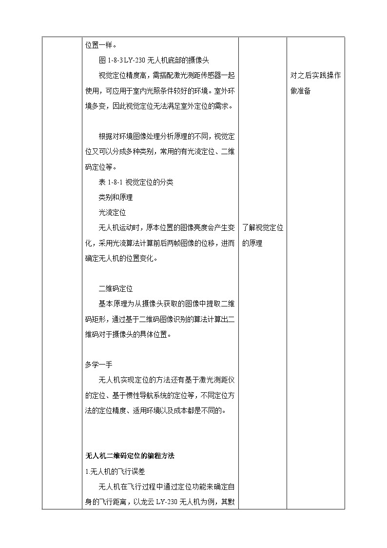 甘教版信息技术八年级下册1.8 《无人机的定位方式》教案第3页
