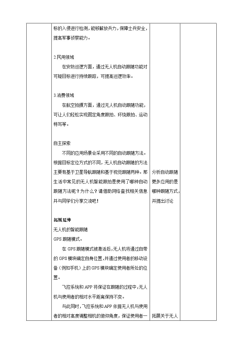 甘教版信息技术八年级下册1.9 《无人机自动跟随》教案第2页