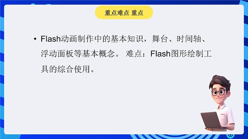 华中师大版八年级下册信息技术 2.3轻松涂鸦--Flash基本绘图工具的应用教学课件共17张PPT第4页