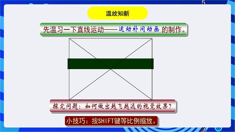 华师大版信息技术八下 1.3 《 地球围绕太阳转--轨道运动与遮罩动画》课件第7页