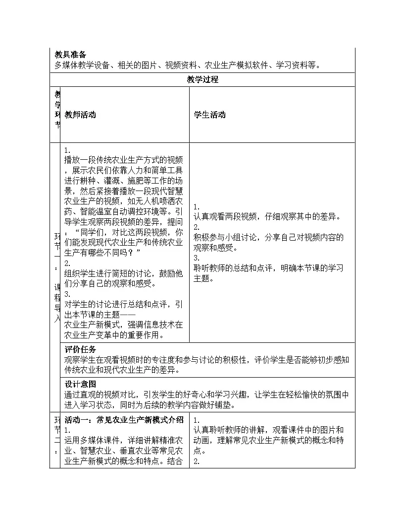 第24课 农业生产新模式 教学设计 2024—2025学年学人教版（2024）初中信息技术八年级全一册第3页