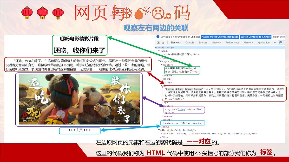 第16课 探秘网页与代码 课件-2024-2025学年人教版（2024）初中信息科技七年级全一册第7页