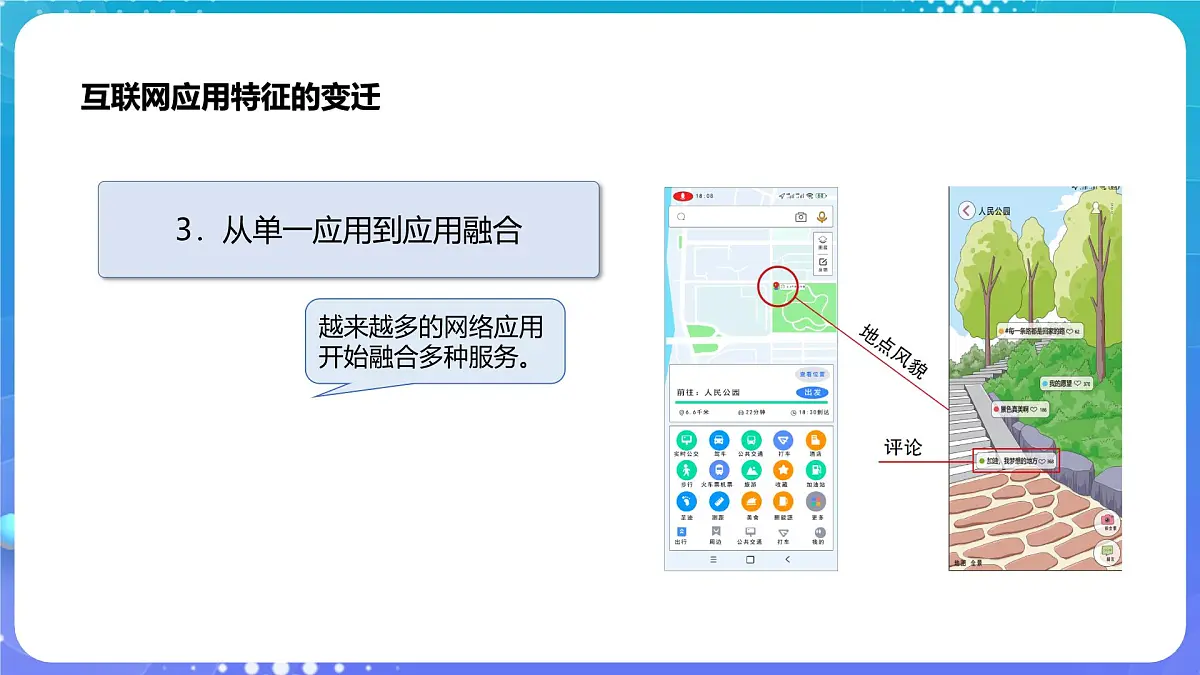 人教版初中信息技术七年级全一册1.2互联网应用新特征第8页