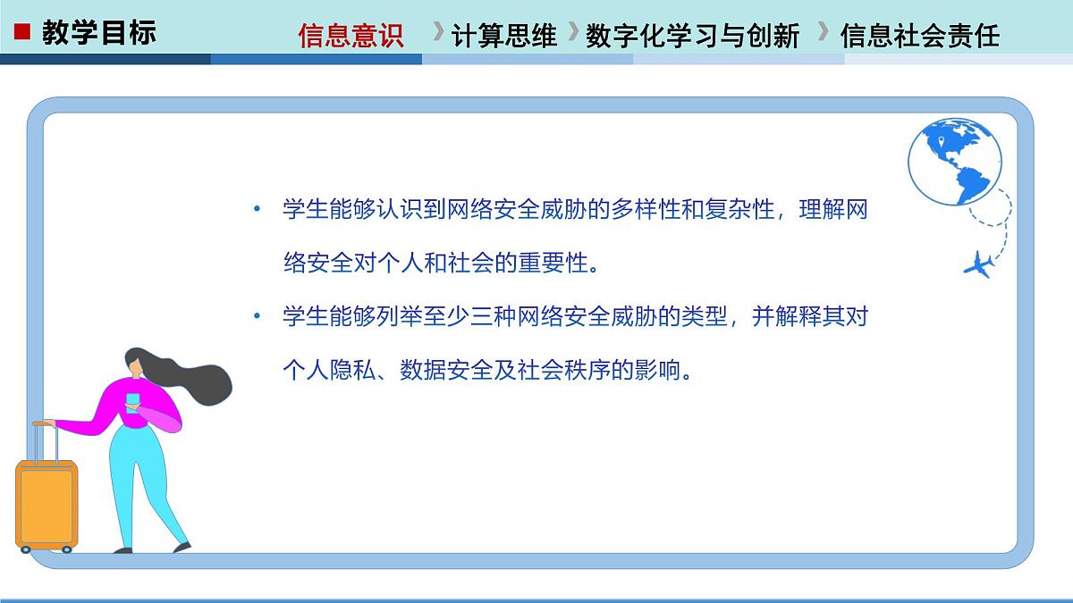  河北大学出版社信息科技七年级 第21课《网络安全的威胁》教学和说课课件第8页