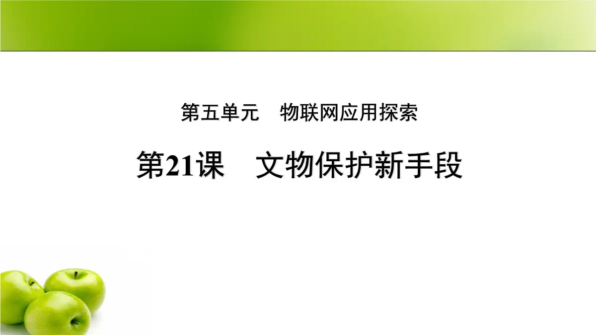 第21课 文物保护新手段 课件第1页