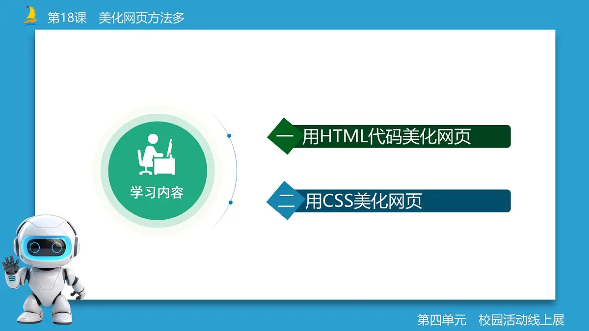 第18课+美化网页方法多+课件+2024—2025学年人教版（2024）初中信息科技七年级全一册第3页