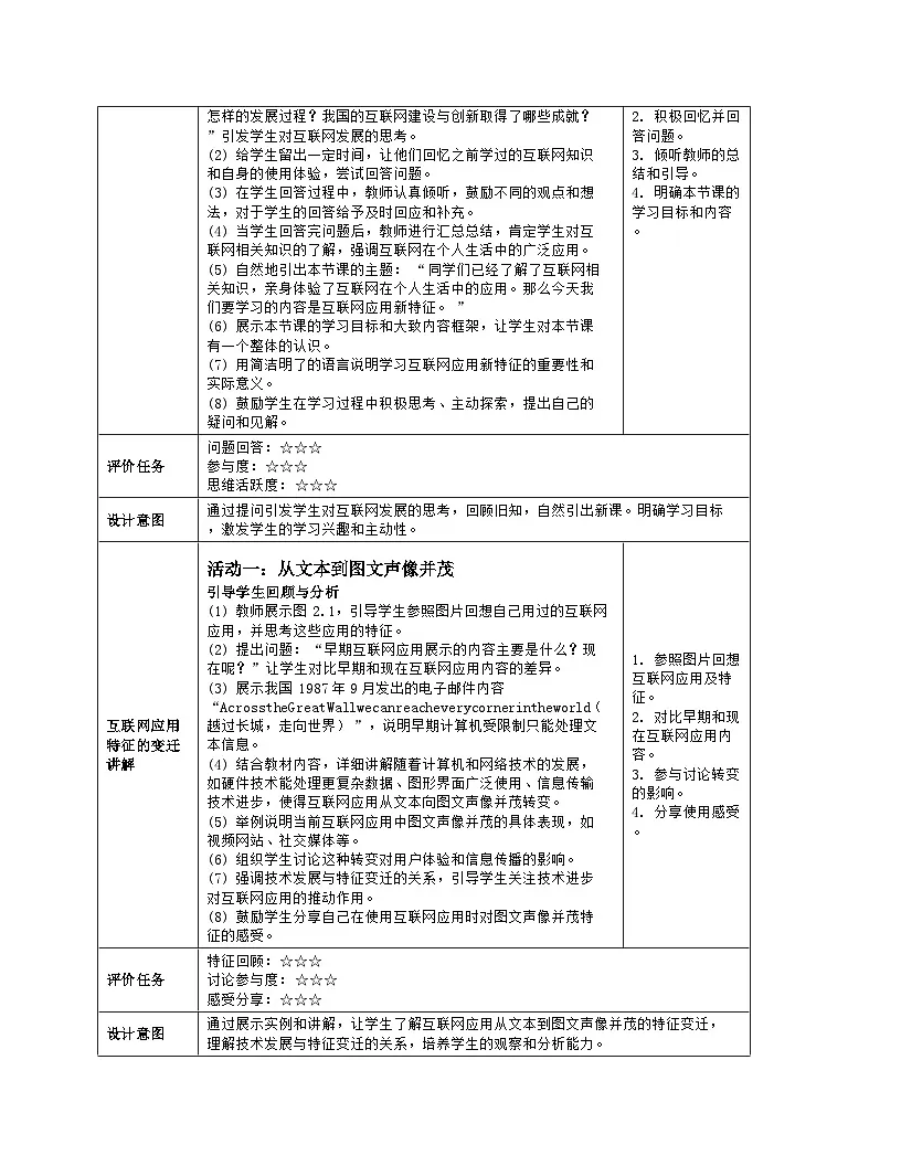 第一单元+第2课《互联网应用新特征》教学设计+2025—2026学年人教版（2024）初中信息科技七年级全一册第2页