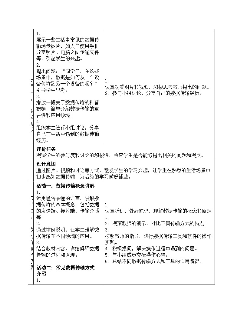 2.9《数据传输有新意》教案设计人教版（2024）信息科技七年级上册第3页