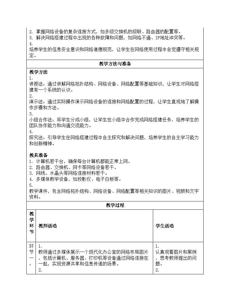 第10课综合所学建网络教学设计人教版（2024）初中信息科技七年级全一册第3页