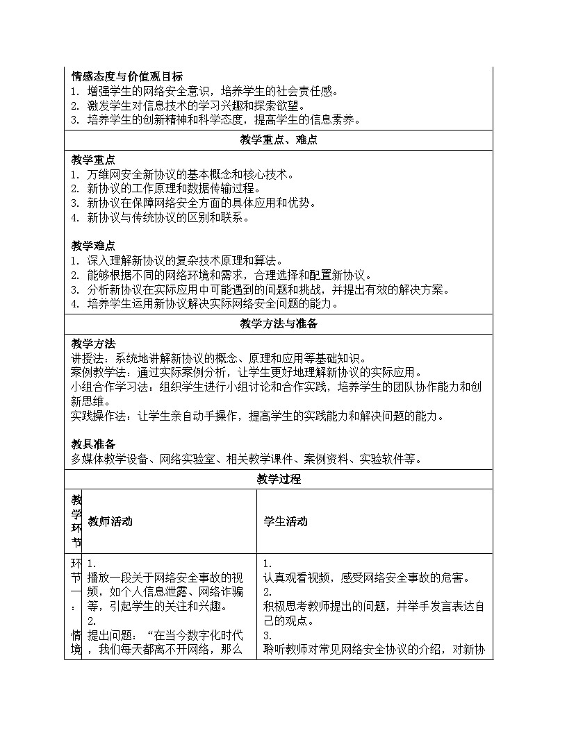 第13课万维网安全新协议 教学设计人教版（2024）初中信息科技七年级全一册第2页