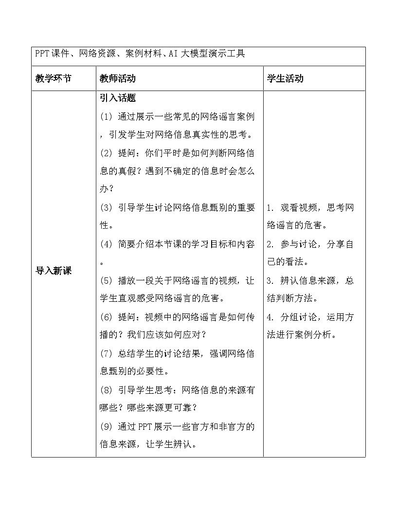 川教版（2024）七年级上册信息科技第三单元第一节科学合理使用网络教案第3页