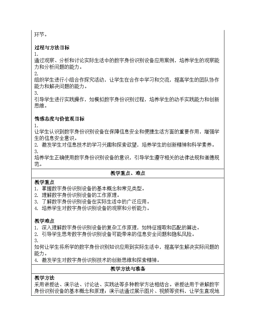 第二单元 第6课《数字身份辩设备》教学设计 人教版（2024）初中信息科技七年级全一册第2页