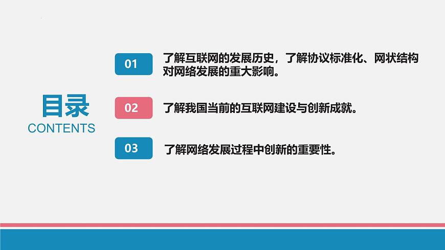 人教版信息科技七年级 1.1互联网发展靠创新 同步课件第3页