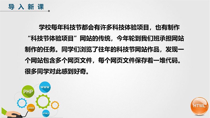 人教版信息科技七年级 4.16探秘网页与代码 同步课件第3页