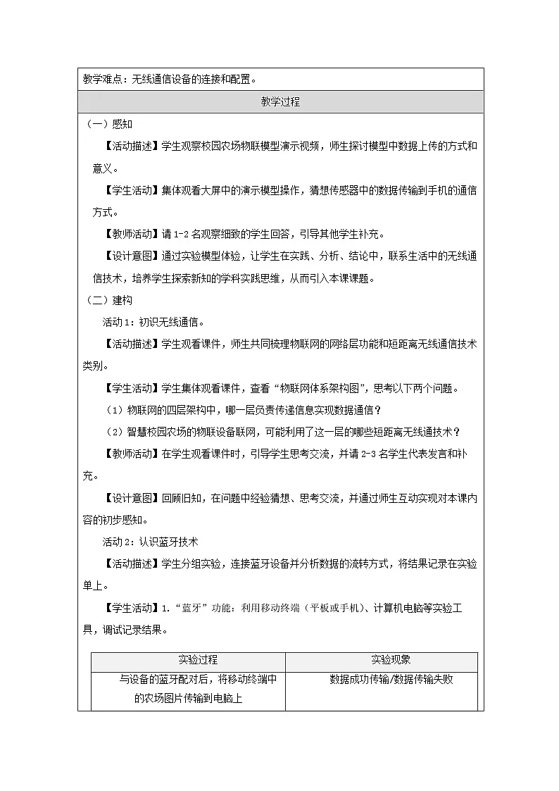 第8课 无线通信技术 教学设计 2025-2026学年七年级下册信息技术浙教版第2页