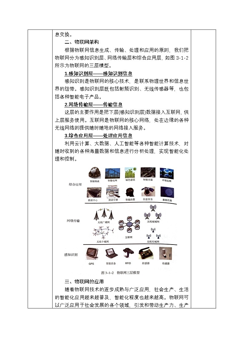 第三单元 第一节 认识物联网 教学设计-2024-2025学年度甘教版（2022）初中信息技术七年级上册第2页