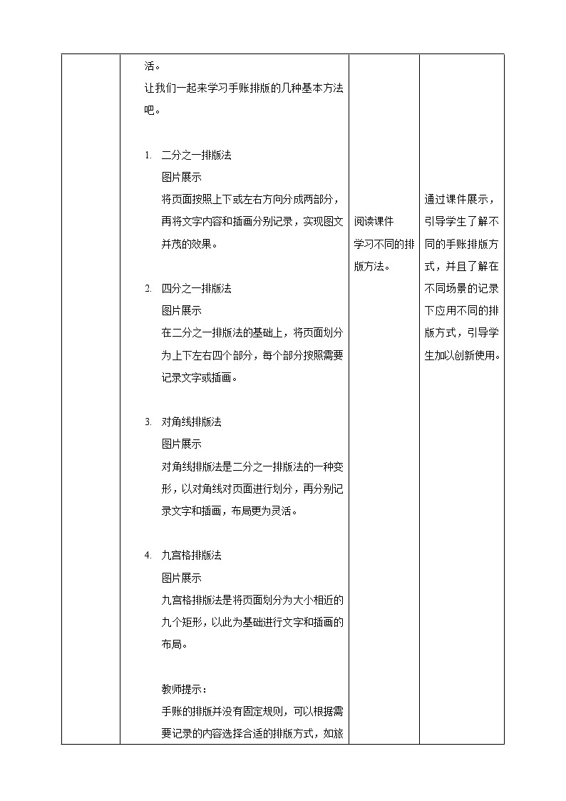 项目一任务二《手账我制作》教案第3页