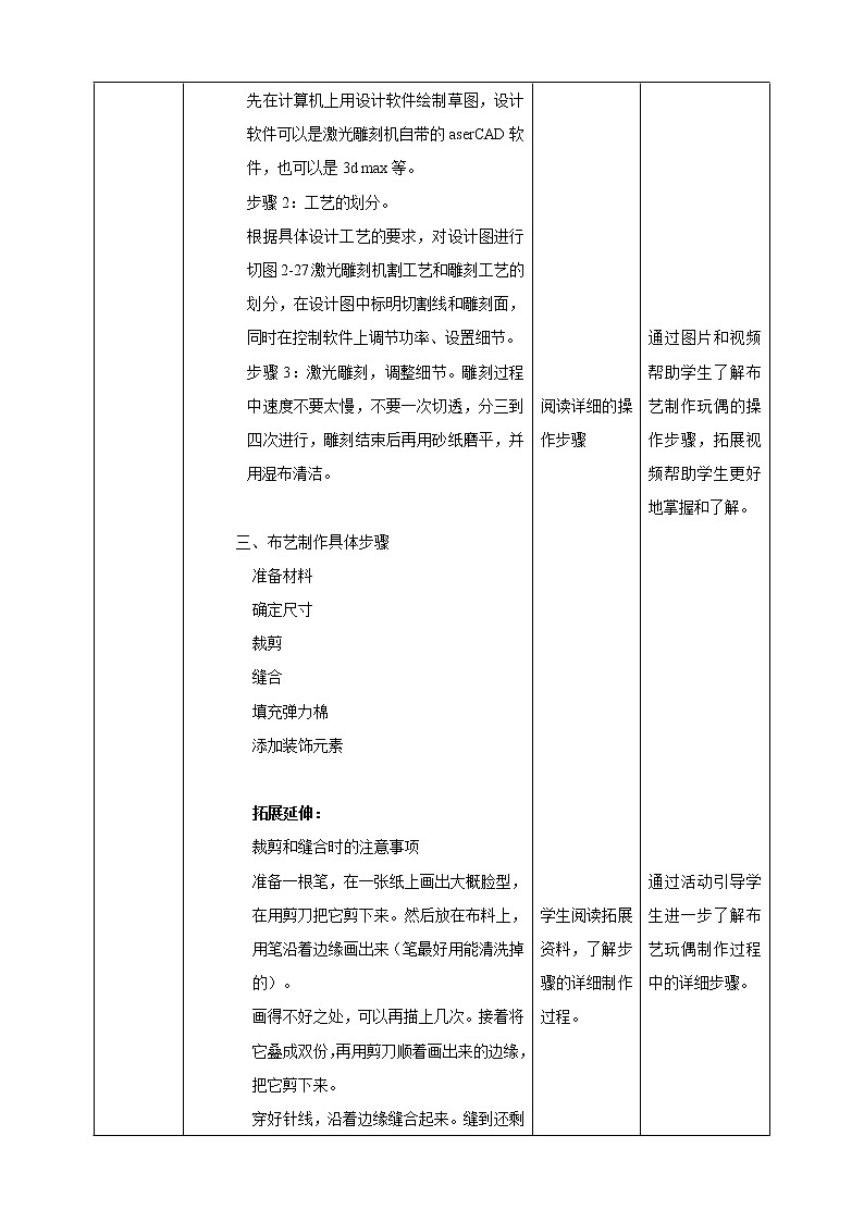 项目二任务三《吉祥物的制作》教案第3页