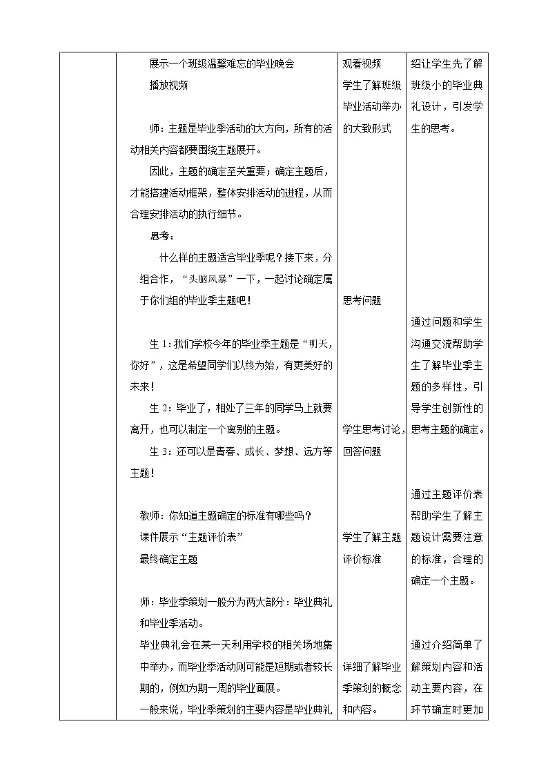 浙教版劳技九年级项目四任务一《明确主题与总体设计》教案02