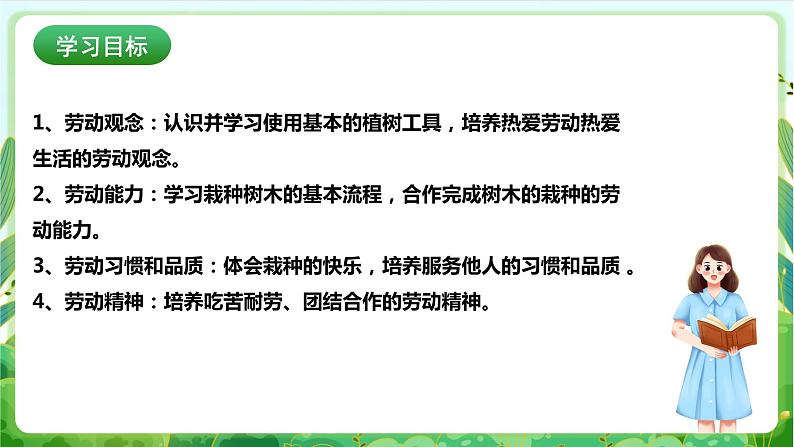 【核心素养目标】人教版劳动教育七下  劳动项目八《栽种小树》课件+教案02