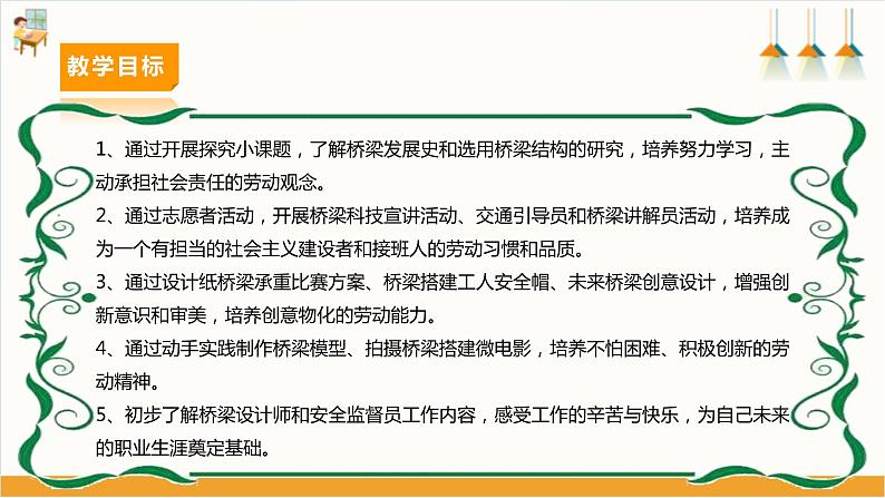 【广州版】初中综合实践活动《劳动》八年级下册  主题五 桥梁搭建工程师（第二课时） 课件第3页