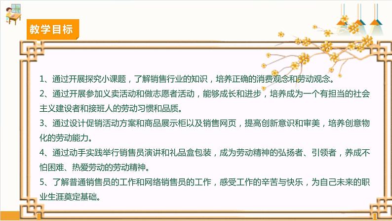 【广州版】初中综合实践活动《劳动》七年级下册 主题四 我是金牌销售王（第二课时） 课件第3页