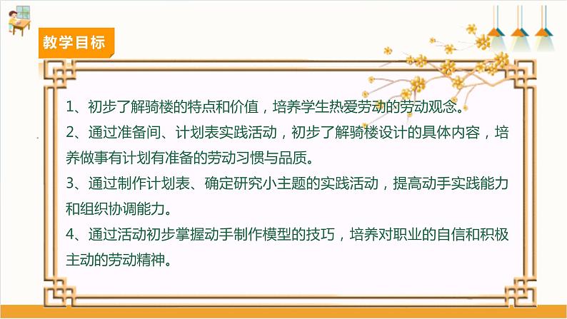 【广州版】初中综合实践活动《劳动》七年级下册 主题五 骑楼模型我制作（第一课时） 课件第3页