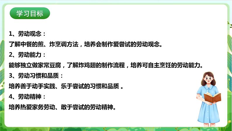 【核心素养目标】人教版劳动教育八年级下册 劳动项目二《烹调家常豆腐》课件第2页