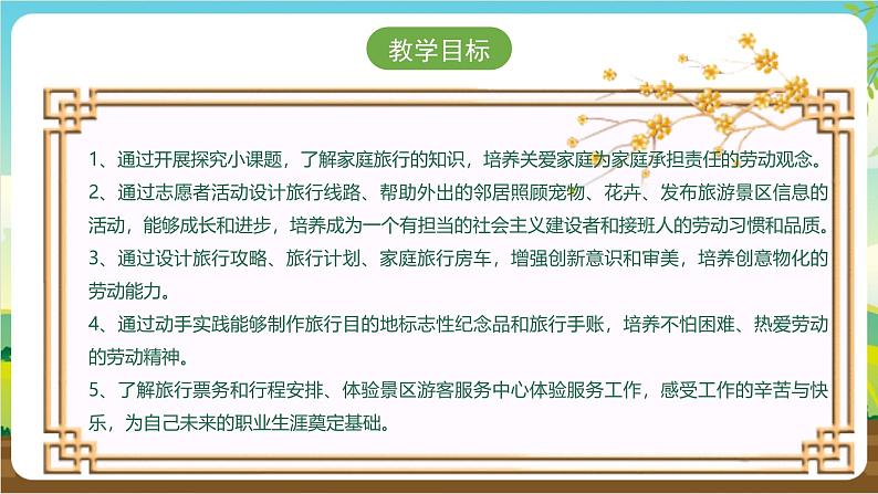 广州版七年级劳技下册 主题二《家庭旅行我设计》（第二课时） 课件第3页