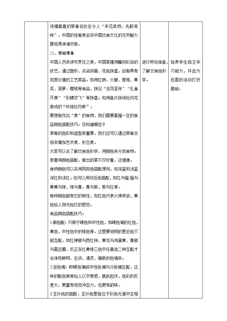 【湘人版劳动实践】八年级下册任务一项目2《追寻饮食文化》第2页