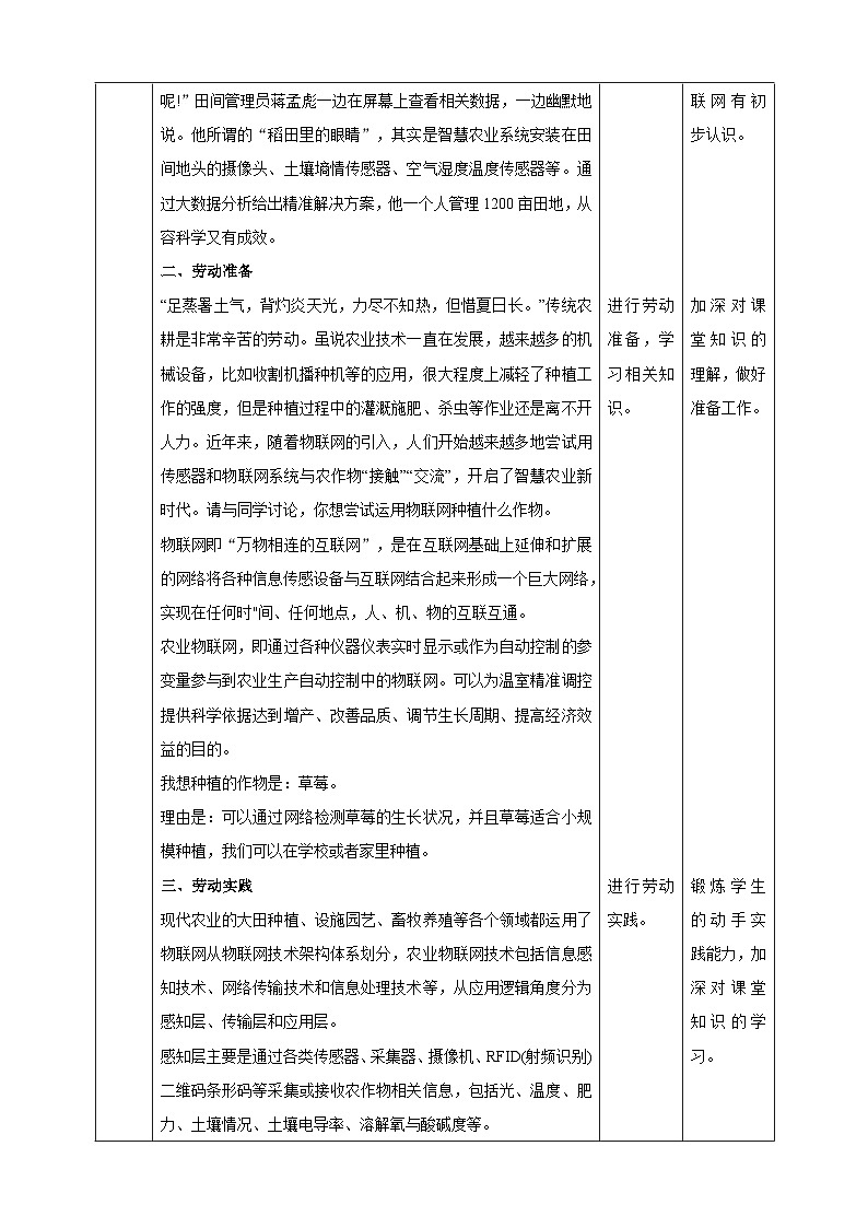 【湘人版劳动实践】九年级下册任务三项目2《走进农业互联网》第2页