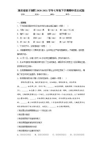 湖北省梁子湖区2020-2021学年七年级下学期期中语文试题（word版 含答案）
