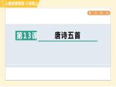 部编版八年级上册语文习题课件 第3单元 13. 唐诗五首