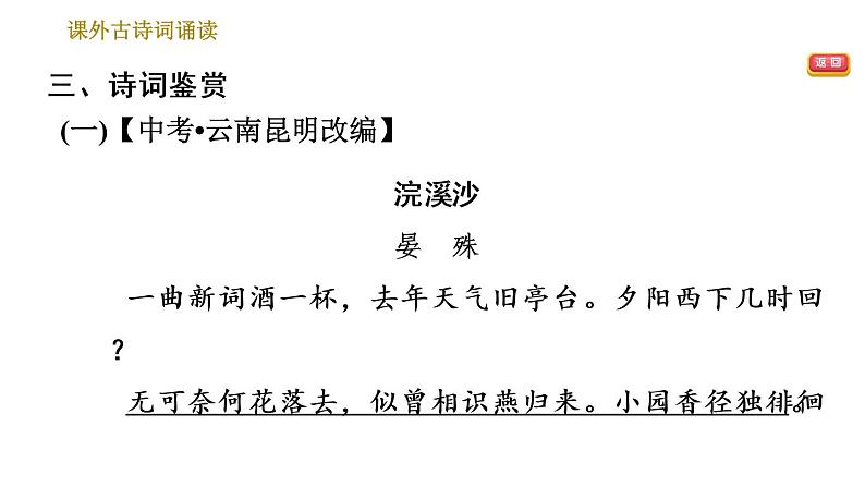 部编版八年级上册语文习题课件 第6单元 课外古诗词诵读第6页