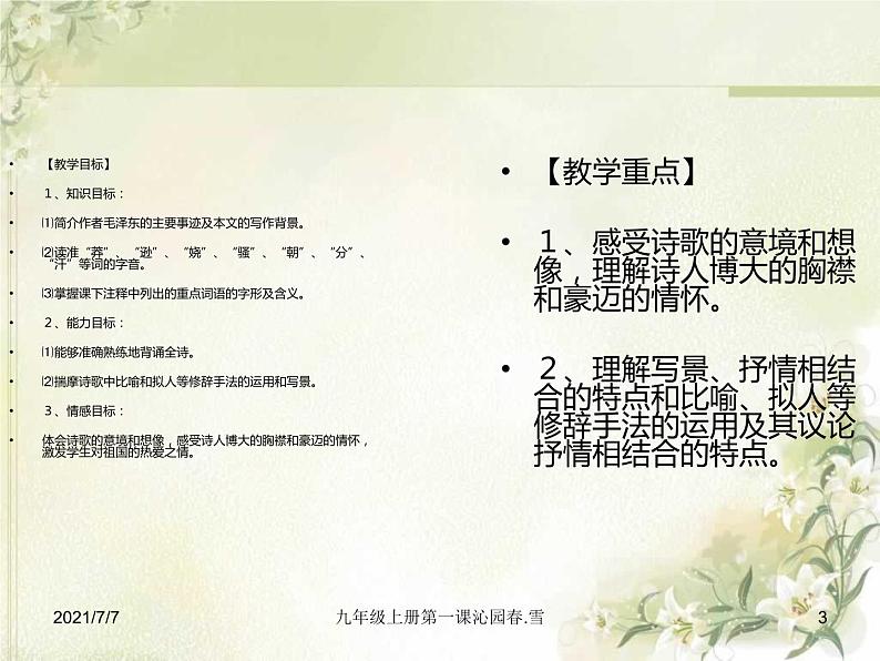 《沁园春.雪》ppt课件——诗词赏析第3页
