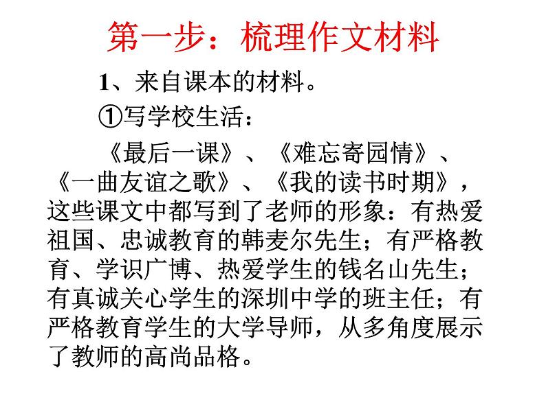 中考记叙文写作总复习课件PPT第2页