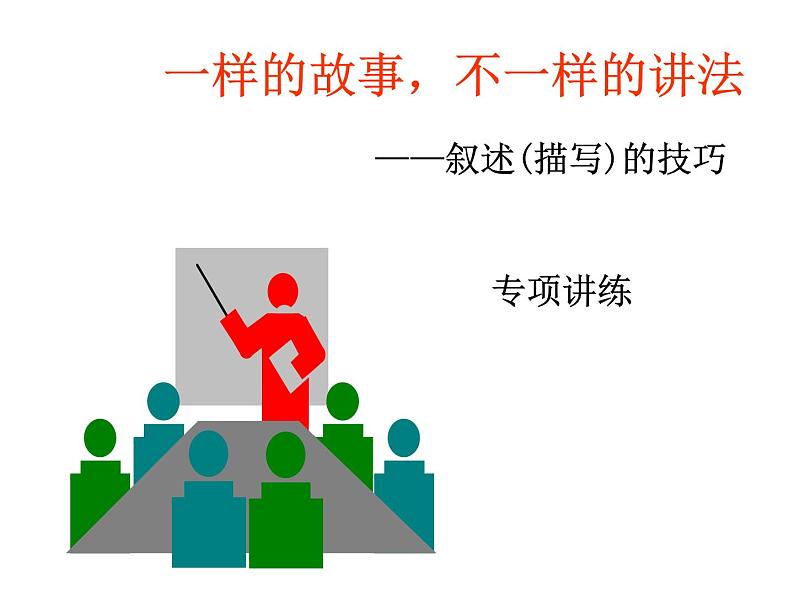 叙述或描写的技巧课件PPT第1页