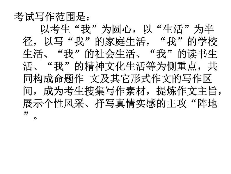 中考命题作文的审题立意选材课件PPT03