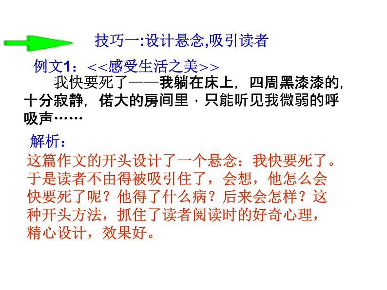 中考作文开头技巧例谈课件PPT第3页