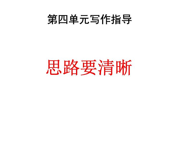 写作    思路要清晰2课件PPT第1页