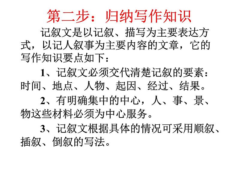 中考记叙文写作总复习课件PPT第8页