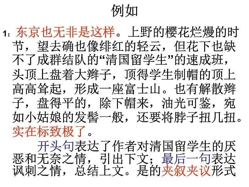 记叙中的议论和抒情课件PPT07