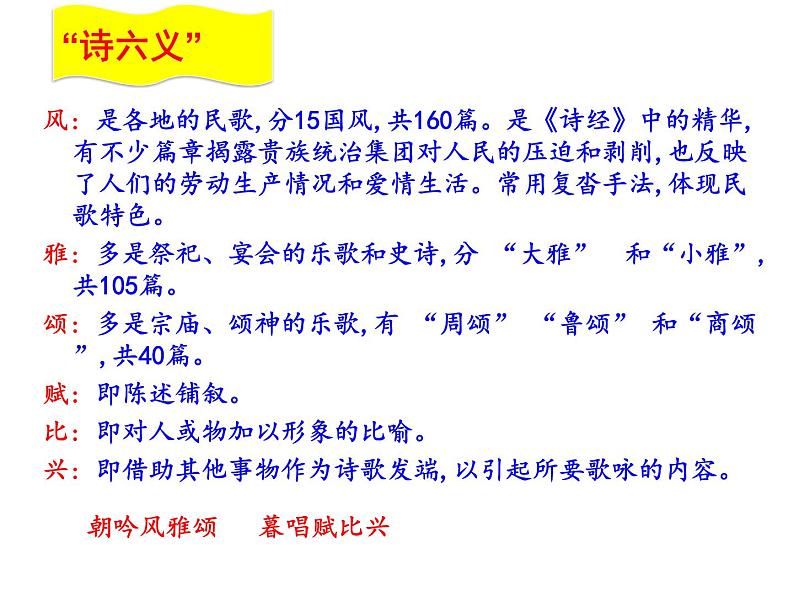 部编版八年级语文下册 第12课《诗经》二首课件第6页
