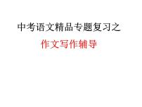 中考语文精品专题复习之作文写作辅导课件PPT